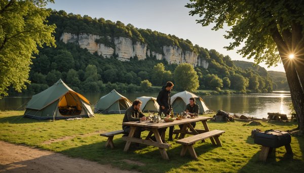 Conseils pour la planification d'un voyage de camping en groupe dans la région du Périgord Noir en France