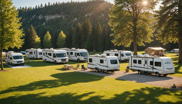 Le confort en liberté : Camping-car naturiste dans un domaine naturiste avec aire de service et sanitaires adaptés