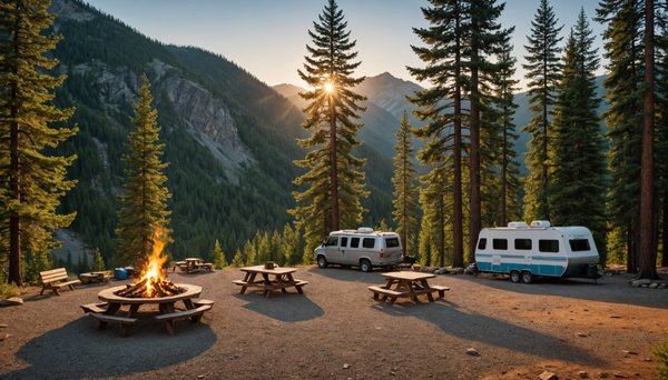 Les emplacements de camping pour camping-cars en montagne : où s'installer pour profiter d'un panorama exceptionnel