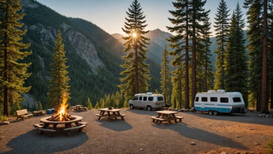 Les emplacements de camping pour camping-cars en montagne : où s&rsquo;installer pour profiter d&rsquo;un panorama exceptionnel