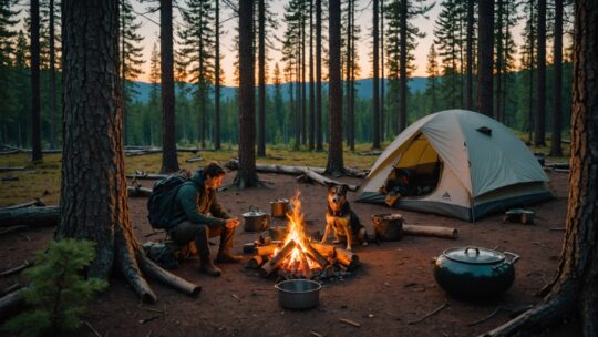 Règles à suivre lorsque vous campez avec votre animal de compagnie